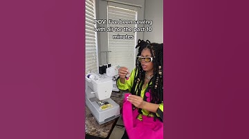 When your bobbin thread runs out and you’ve been sewing with just vibes for the last 10 minutes 😭