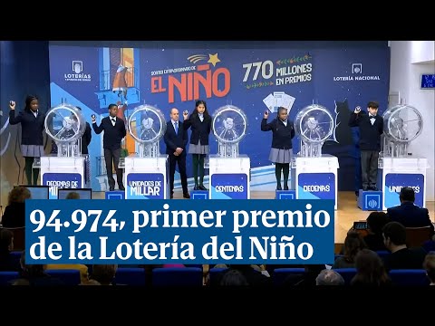 El 94.974, primer premio de la Lotería del Niño