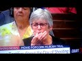 Woman Picks Her nose on Court TV Live