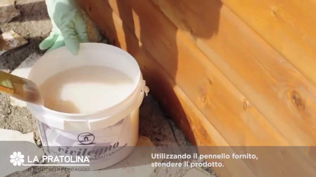 Come verniciare il legno delle casette da giardino youtube Verniciare il legno di bianco