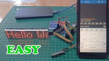 Ubah Tulisan Led Matrix dengan Bluetooth | MAX7219 Led Matrix Control with Bluetooth HC05