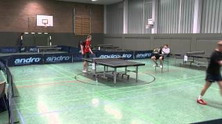 Tischtennis B. Duda Vs. R. Rosenberg Spiel Um Platz 3 22. Fritz Müller Gedächnistunier