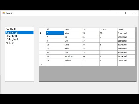 Visual Basic. net tutorial :  filter data in datagridview vb.net using Listbox in sql server