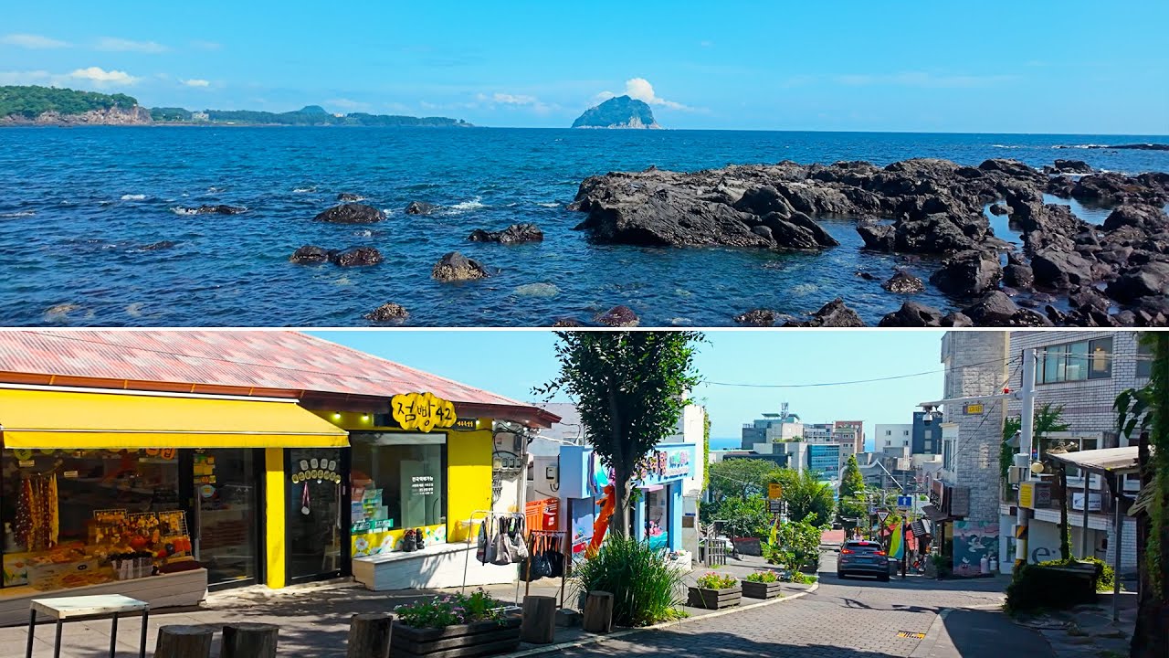 Прогулка по Чеджу Согвипо – Морской бриз, арт-улицы и водопад Чонбан