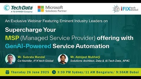 Supercharge Your MSP offering with GenAI powered service automation