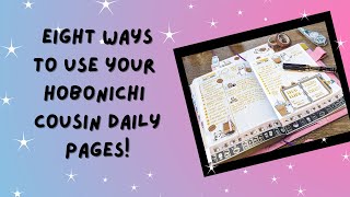 8 ways to use the daily pages in your Hobonichi Cousin planner