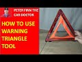 How to use Warning Triangle tool in Toyota Cars, SUVs and Trucks Years 2001 to 2024