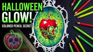 This Spooky Colored Pencil Glow Effect Will Light Up Your Halloween Art!