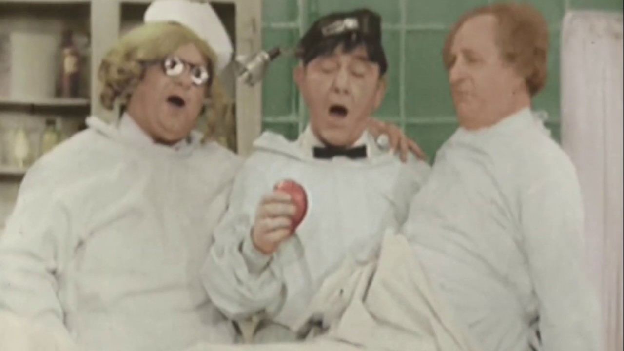 STEVE ALLEN SHOW with THE 3 STOOGES - Jan 11, 1959 (with Columbia sound effects/laugh sweetening)