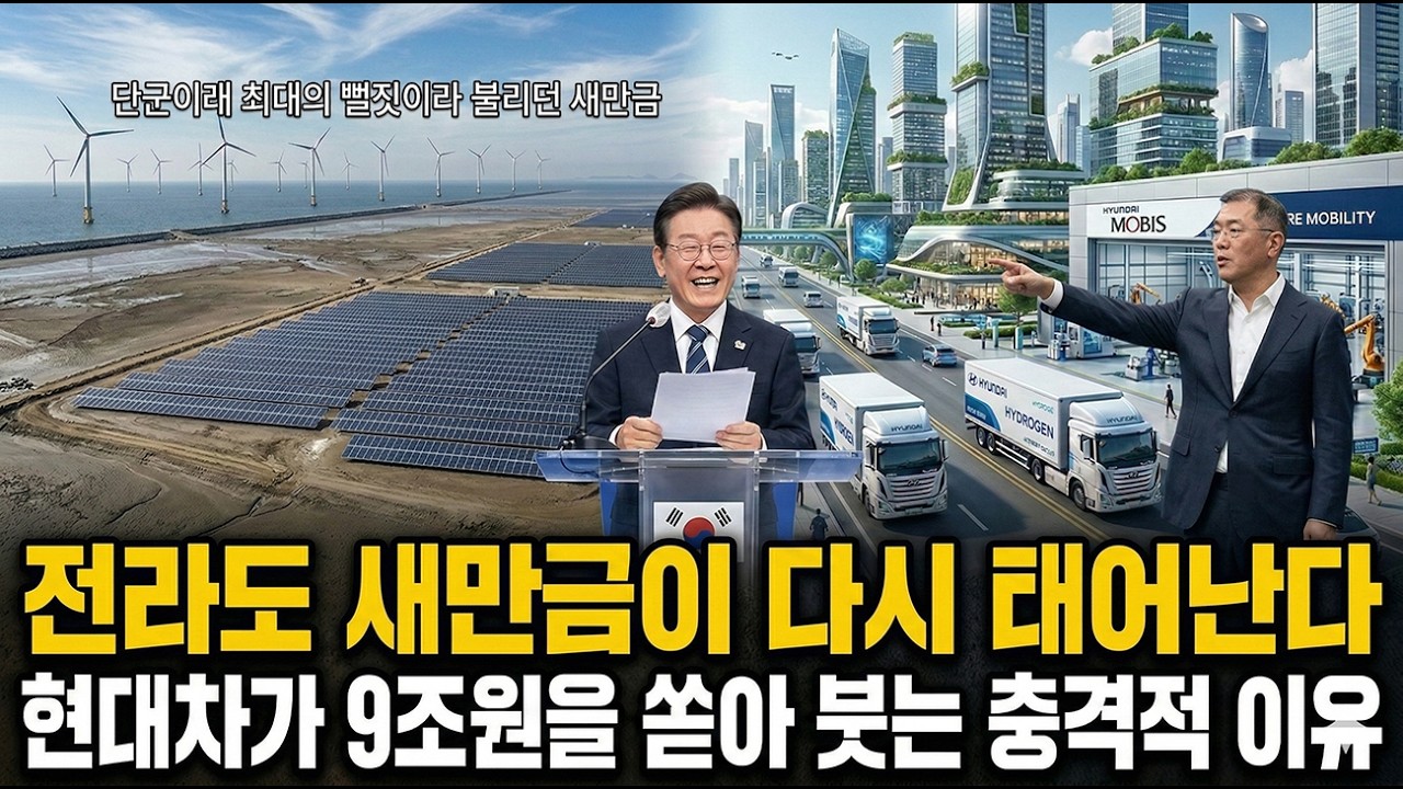 '최악의 뻘짓'이던 전라도 새만금이 AI시대 최고의 요충지로 떠오르는 놀라운 이유