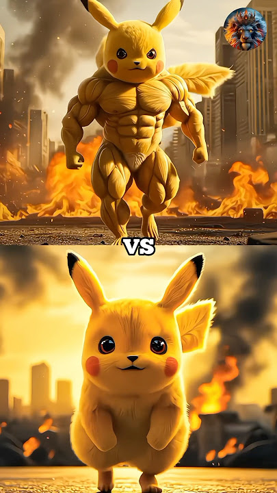Mascular Pikachu vs Pikachu, Charizard, Blastoise, Venusaur, Snorlax, Gyarados
