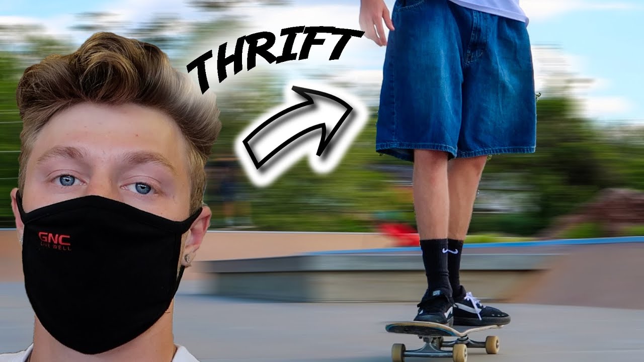 THRIFTING FOR TRENDY JORTS + GIVEAWAY - YouTube