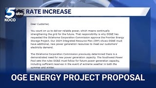 OG&E proposes new energy storage project, meaning customers could see higher bills