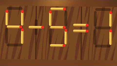 Move only 1 stick to make the equation correct | Matchstick puzzle 4-5=1