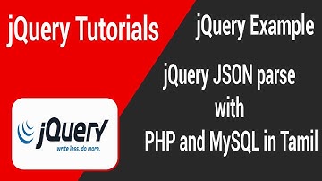jQuery JSON parse with PHP and MySQL in Telugu