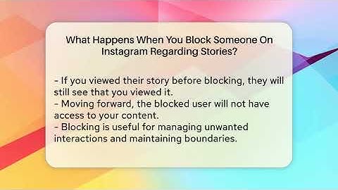What Happens When You Block Someone On Instagram Regarding Stories? - Everyday-Networking