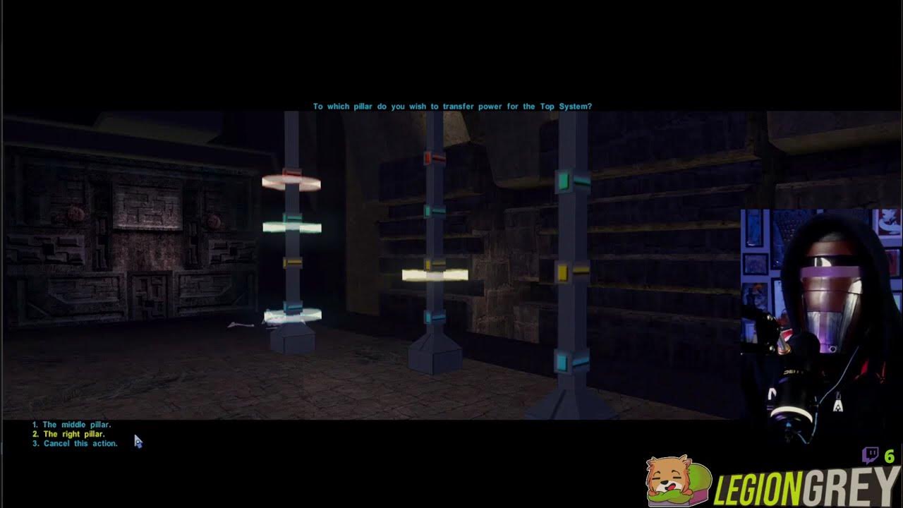 KOTOR Naga Sadow's Pillar Puzzle Solution (1080p) YouTube