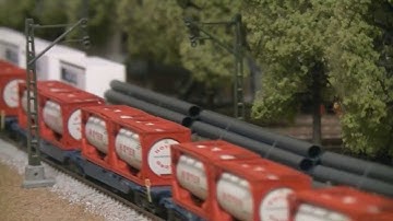 Container wagons N scale