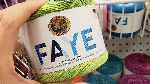 New yarn at Joann's, Lion Brand Faye, Tweedle Dee,...