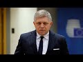 Slovakia&#39;s PM Robert Fico moved to home care in Bratislava