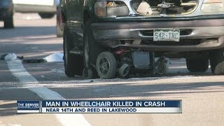 Man in wheelchair killed in crash
