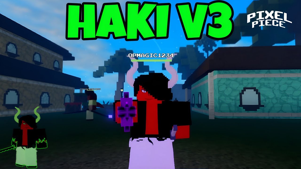 Getting HAKI V3 in Pixel piece | New onepiece game in roblox..