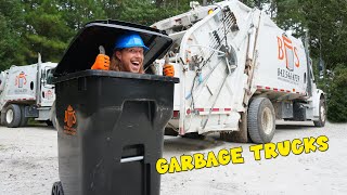 Garbage Trucks with Handyman Hal | Trash pickup with Garbage Truck | Fun Videos for Kids