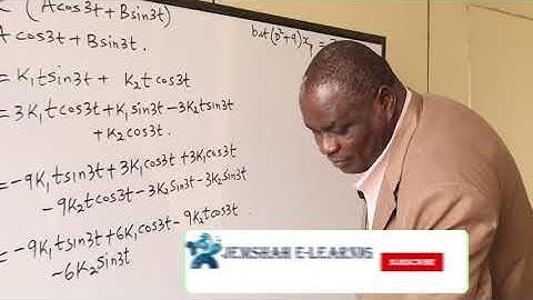 EXAMPLES OF SECOND ORDER  DIFFERENTIAL EQUATIONS PART 3