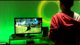 #2 playing the new Xbox Kinectimals game - our favourite