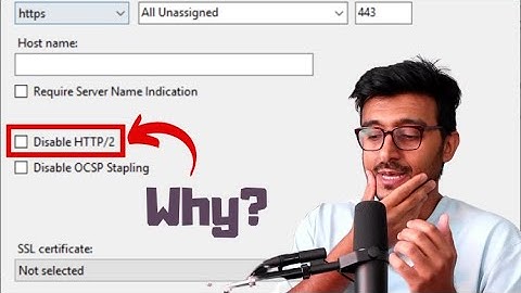 Microsoft IIS as a Backend - HTTP/HTTPS Bindings