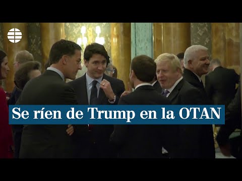 Pillan a varios mandatarios riéndose de Trump en la cumbre de la OTAN