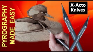 Wood Burning For Beginners  Using An Xacto Knife In Pyrography