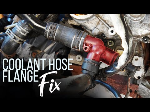 B7 Audi A4 How to Replace The Coolant Hose Flange 2.0T Engine 2005-2008