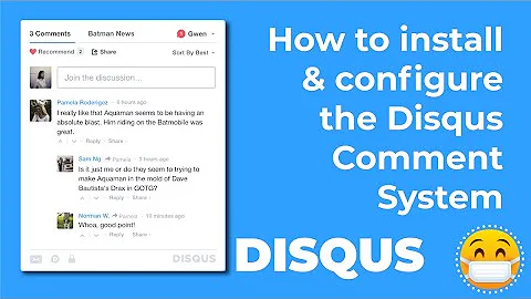 How to install and configure the Disqus Comment System plugin