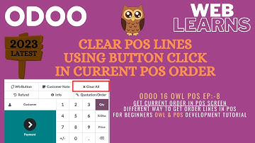 How to clear all order lines in POS | Odoo POS Development