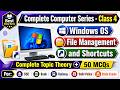 Computer Class 4: Windows OS &amp; Shortcuts | Theory + 50 MCQs | SSC, Bank, Delhi Police, Railway