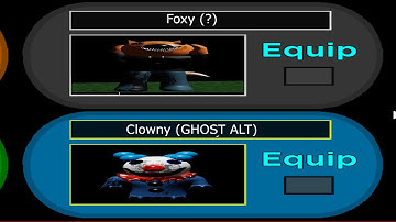 HOW TO GET THE SECRET SKINS CLOWNY GHOST ALT AND FOXY (?) IN PIGGY THE RESULT OF ISOLATION CONCEPT