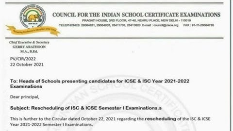 ICSE/ISE Exams rescheduled on 5th December?!