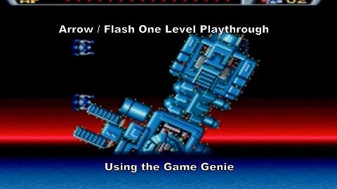Arrow Flash One Level Playthrough using the Megadrive
