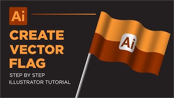 Adobe illustrator 2023 tutorial | Create vector flag with logo on it | graphic design tutorial