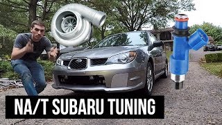 Turbocharging my N/A Subaru | FUEL INJECTOR UPGRADE | TUNING #2