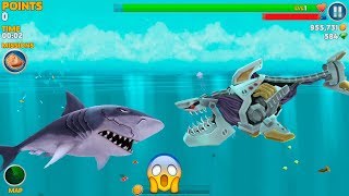Hungry Shark World Robo Shark Android Gameplay #2 screenshot 1