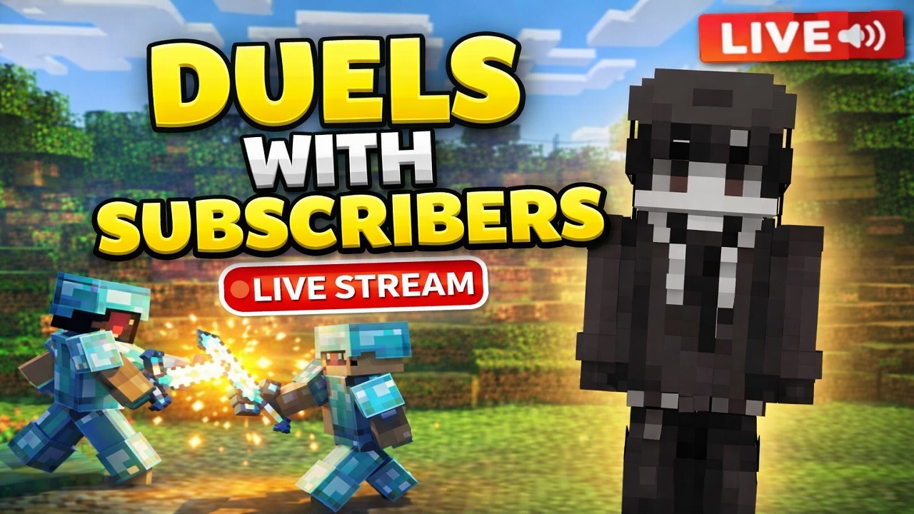 Minecraft Duels With Subscribers LIVE 🔥 PvP Challenge! - YouTube