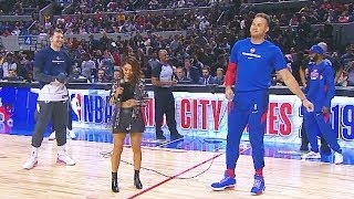 Luka Doncic Gives Blake Griffin No Chance In Mexico Introduction! Mavericks vs Pistons Wealth