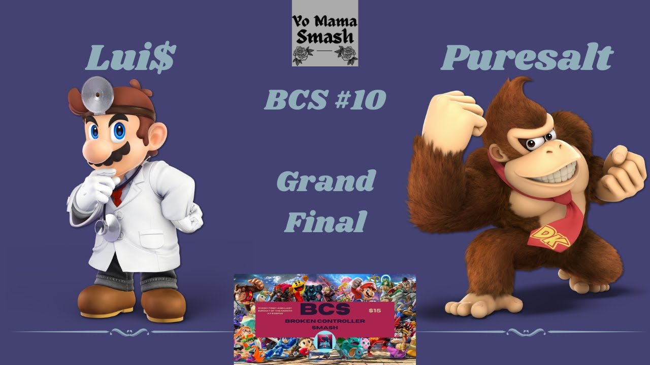 BCS #10 - Lui$ (Doctor Mario) Vs Puresalt (Donkey Kong) - Grand Finals