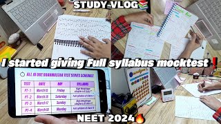 My first full syllabus offline mock test score?? | day in my life| neet 2024 aspirant
