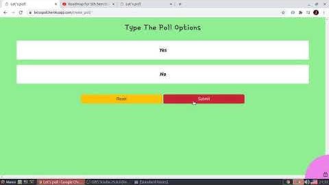 polling django app