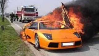 OMG Lamborghini BLOWS UP INTO FLAMES