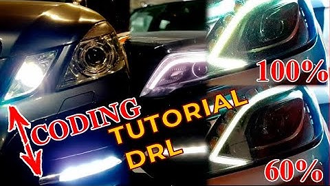 Coding Day Light DRL on MercedesW212, W204, X204 / Day and night brightness coding for Mercedes W212