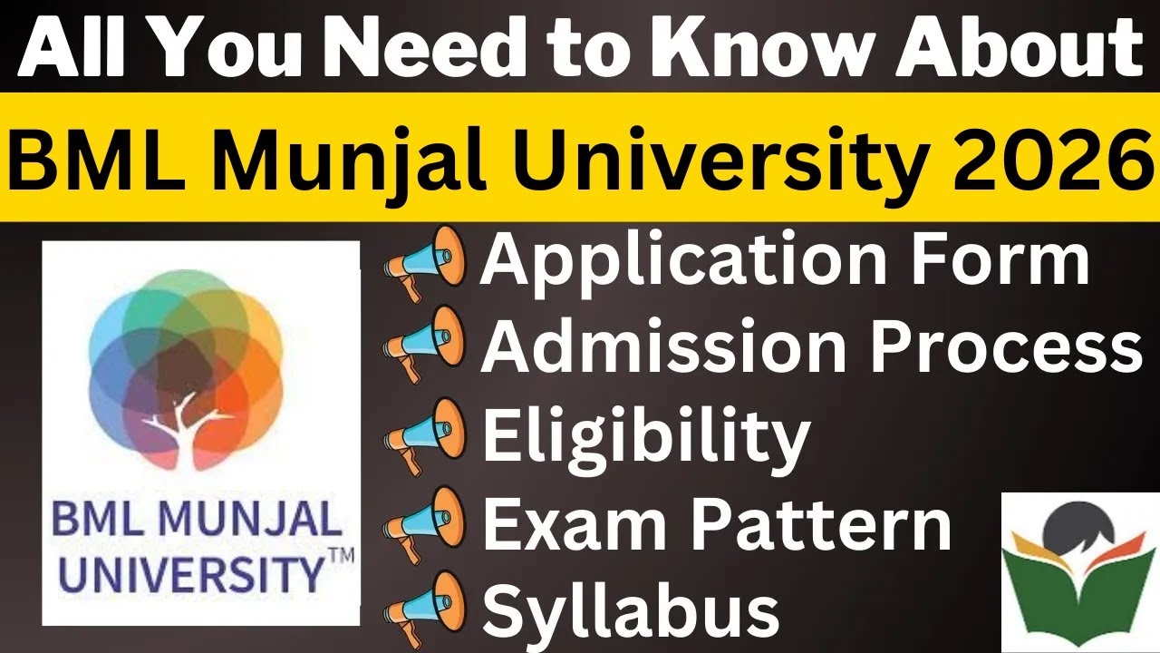 BML Munjal University 2026 Complete Details, Application, Dates ...